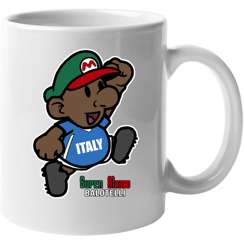 Super Mario Balotelli Italy Soccer 11 oz Mug Super Mario Balotelli Italy Soccer 11 oz Mug