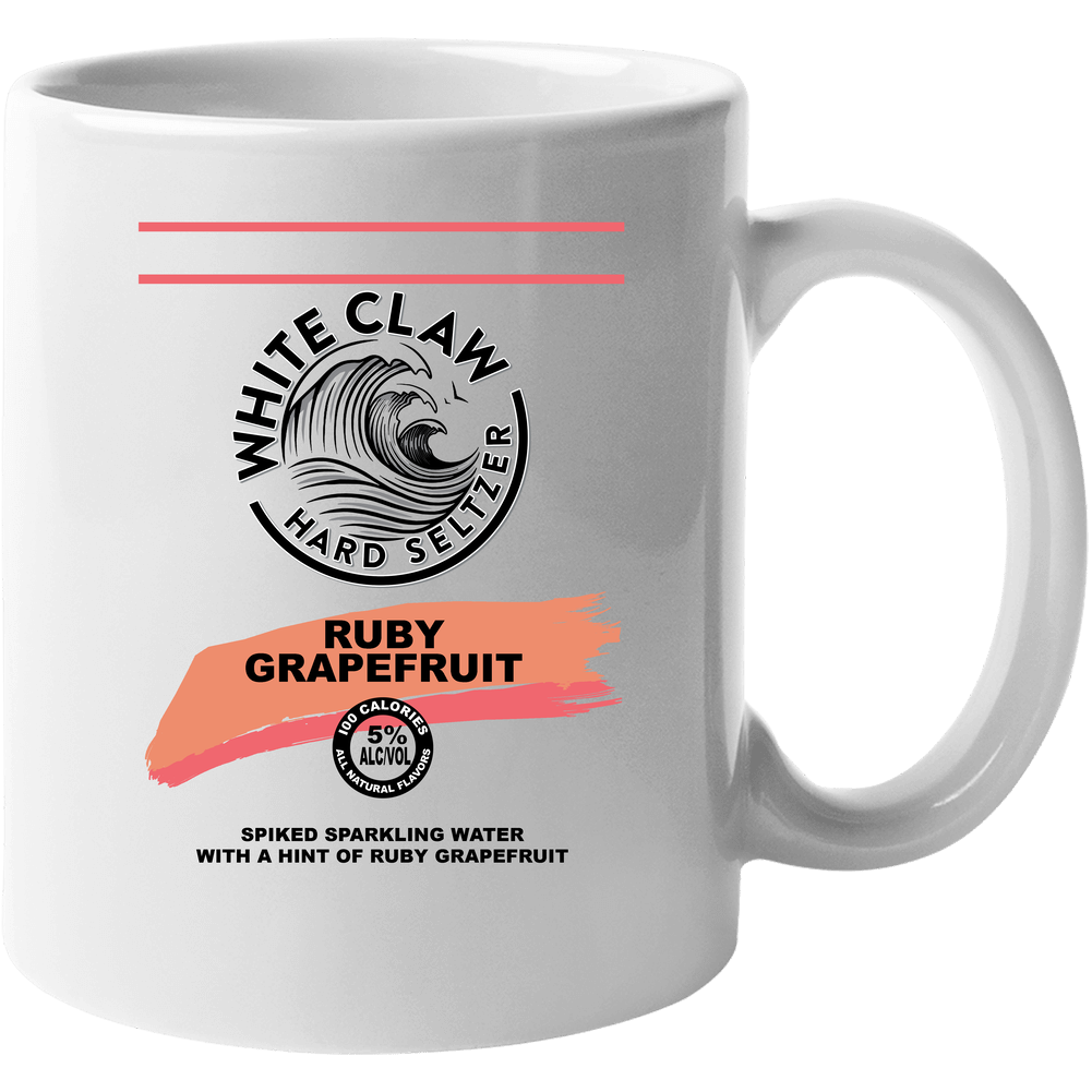 White Cla Ruby Grapefruit Hard Seltzer Halloween Costume 11 oz Mug White Cla Ruby Grapefruit Hard Seltzer Halloween Costume 11 oz Mug