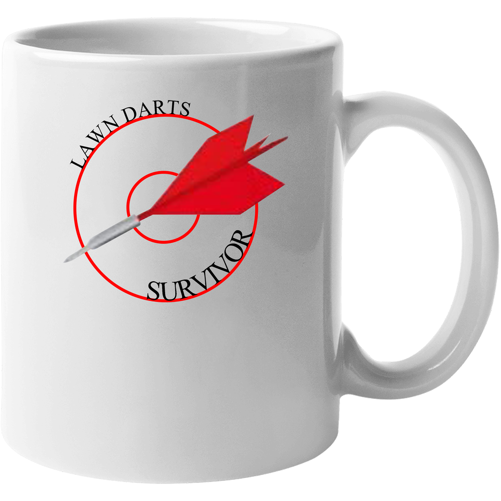 Funny Retro Lawn Darts Survivor 11 oz Mug