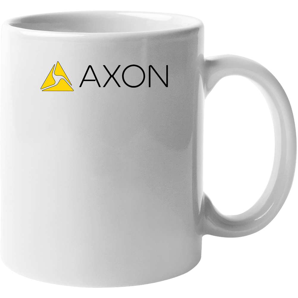 Axon Enterprise Nasdaq Company Logo Employee Fan 11 oz Mug Axon Enterprise Nasdaq Company Logo Employee Fan 11 oz Mug