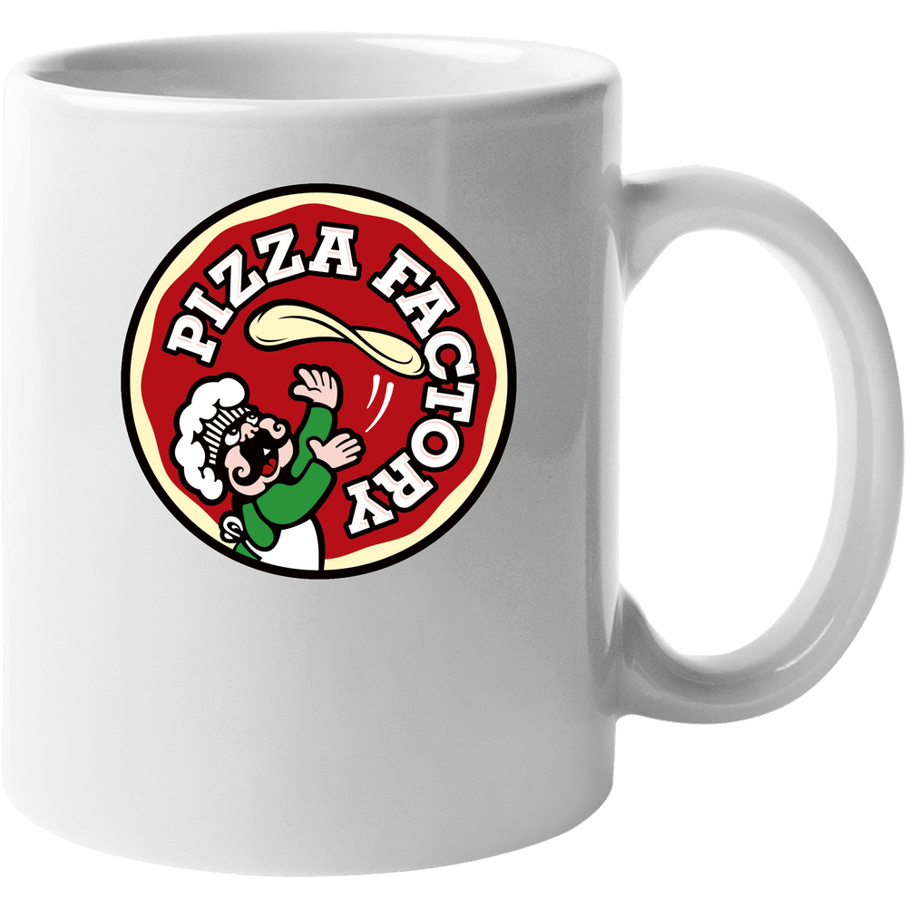 Pizza Factory Cool Pizzeria Restaurant Brand Logo 11 oz Mug Pizza Factory Cool Pizzeria Restaurant Brand Logo 11 oz Mug