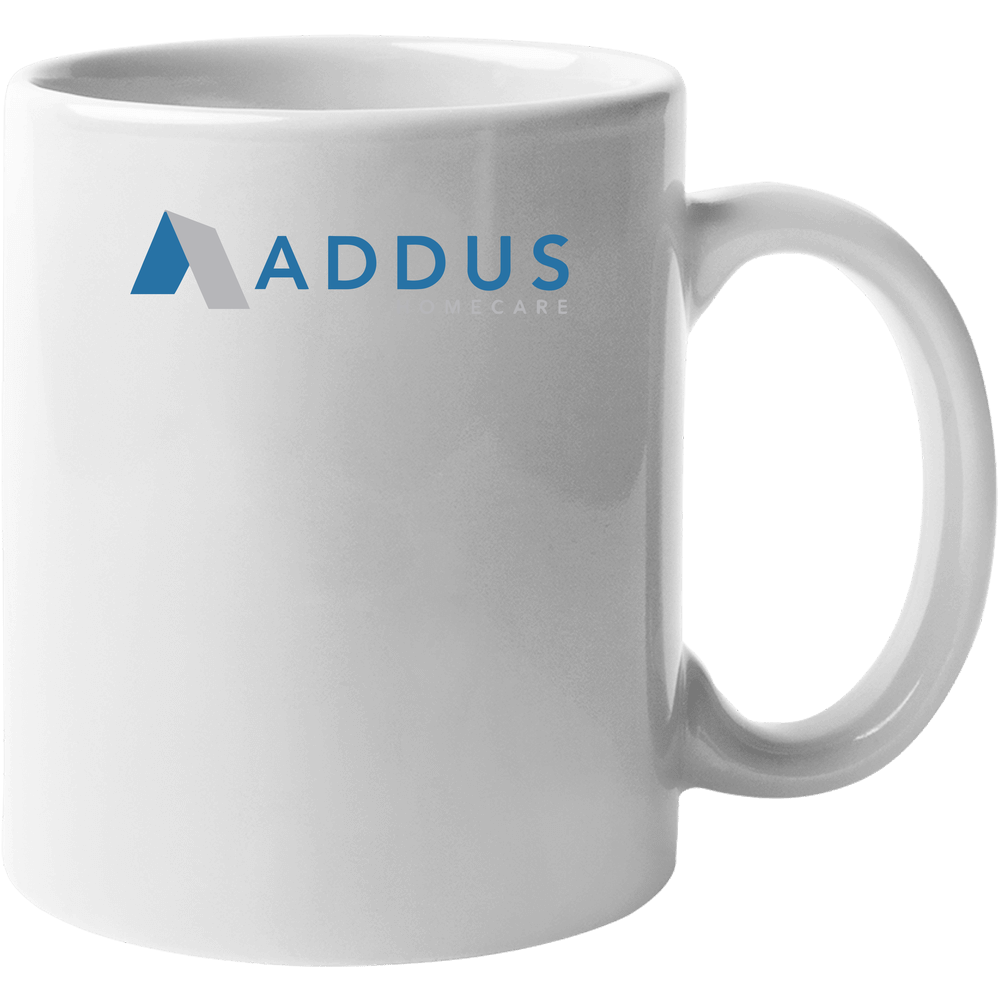 Addus Homecare Corporation Nasdaq Company Logo Employee Fan 11 oz Mug Addus Homecare Corporation Nasdaq Company Logo Employee Fan 11 oz Mug