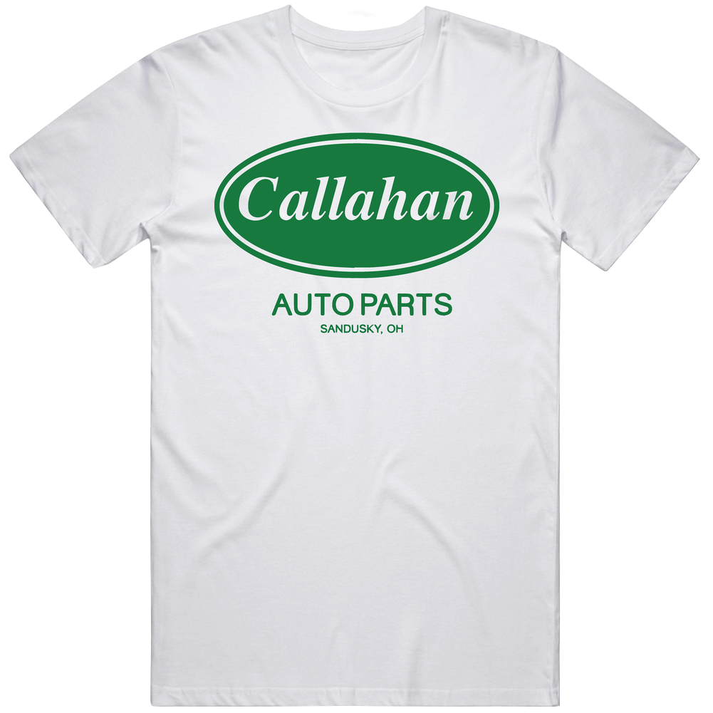Callahan Auto Parts Tommy Boy Fictional Logo 90s Retro Movie Fan Unisex White T Shirt