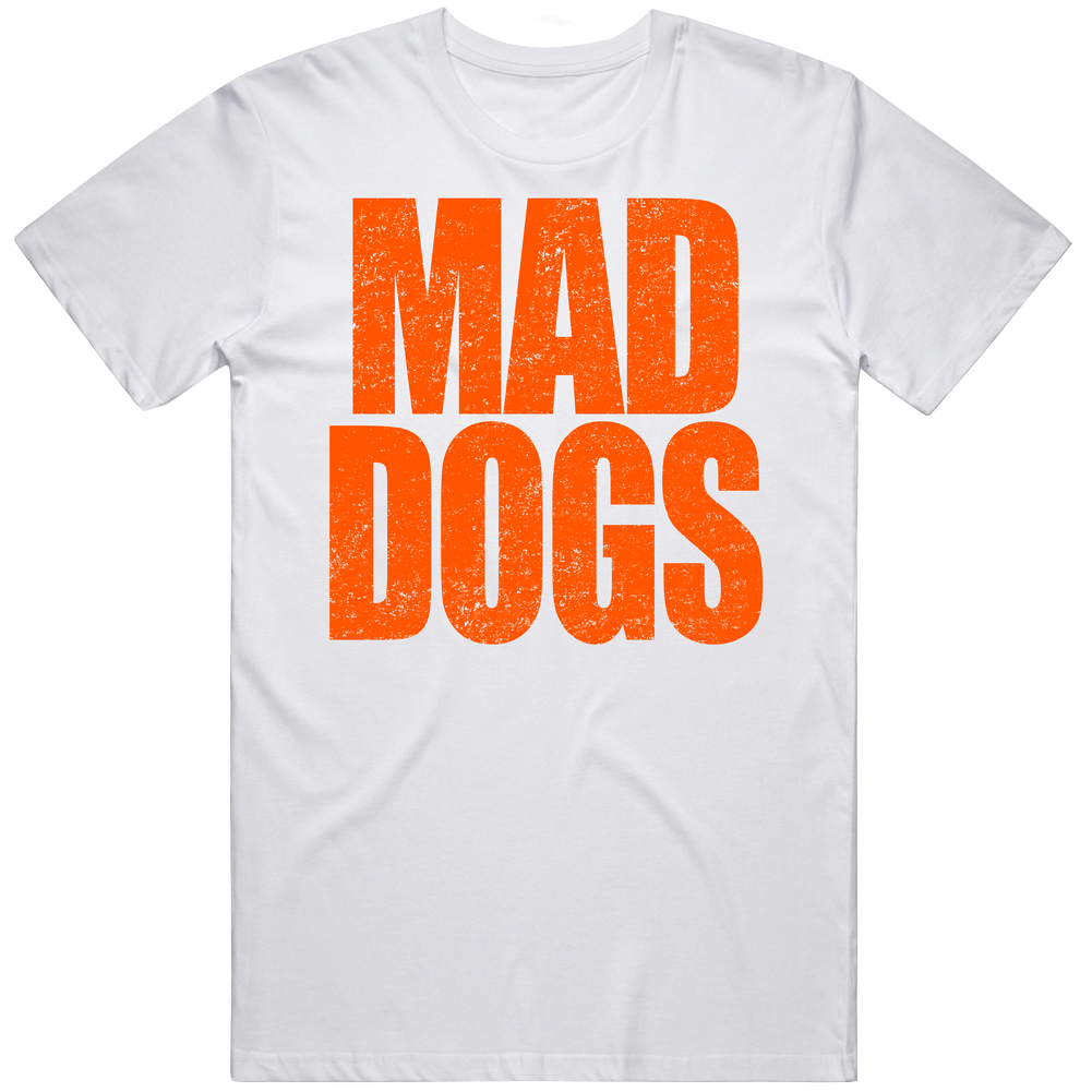 Mad Dogs Logo Amazon Prime Tv Show Orginial Unisex White T Shirt Mad Dogs Logo Amazon Prime Tv Show Orginial Unisex White T Shirt