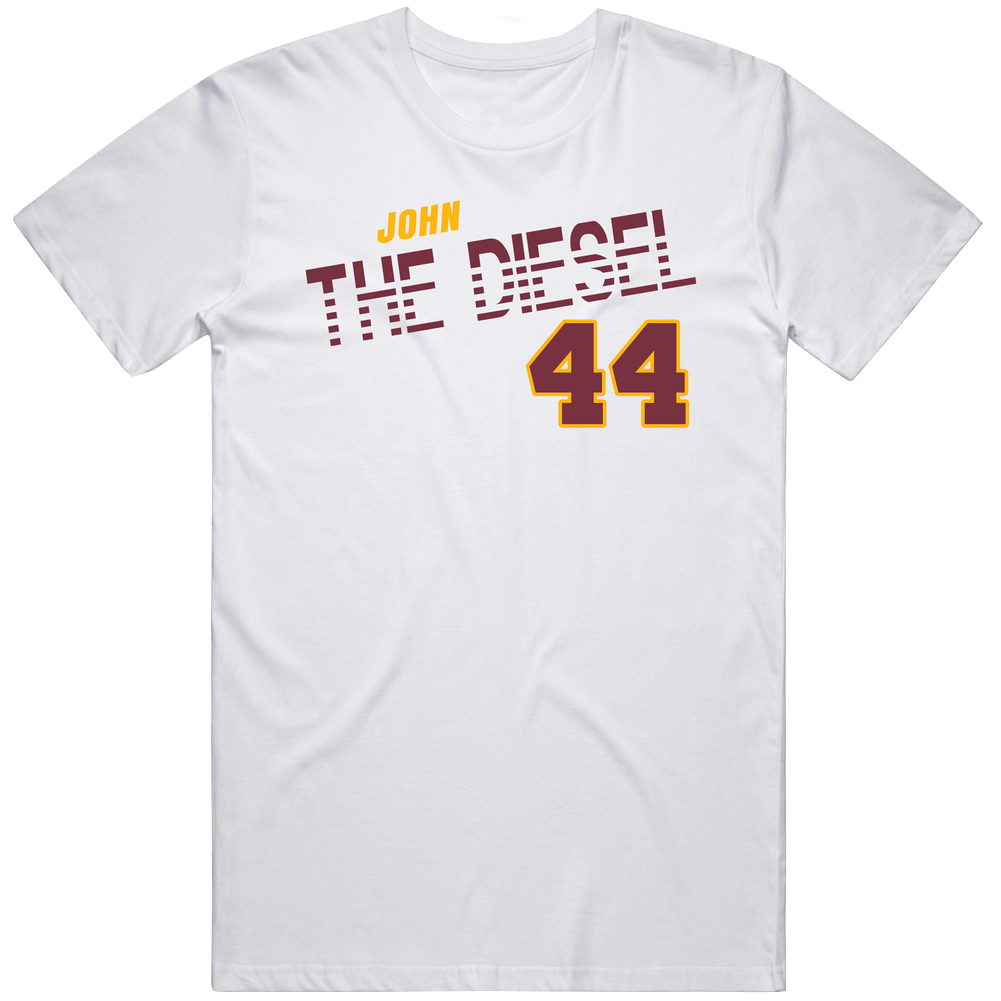 John Riggins 44 The Diesel Favorite Player Football Unisex White T Shirt