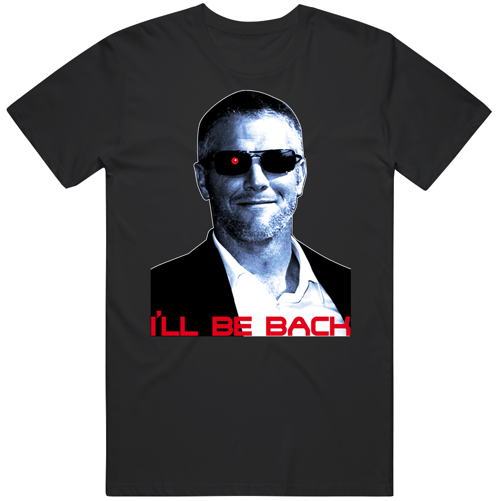 Brett Favre Funny Football Terminator Qb Unisex Black T Shirt
