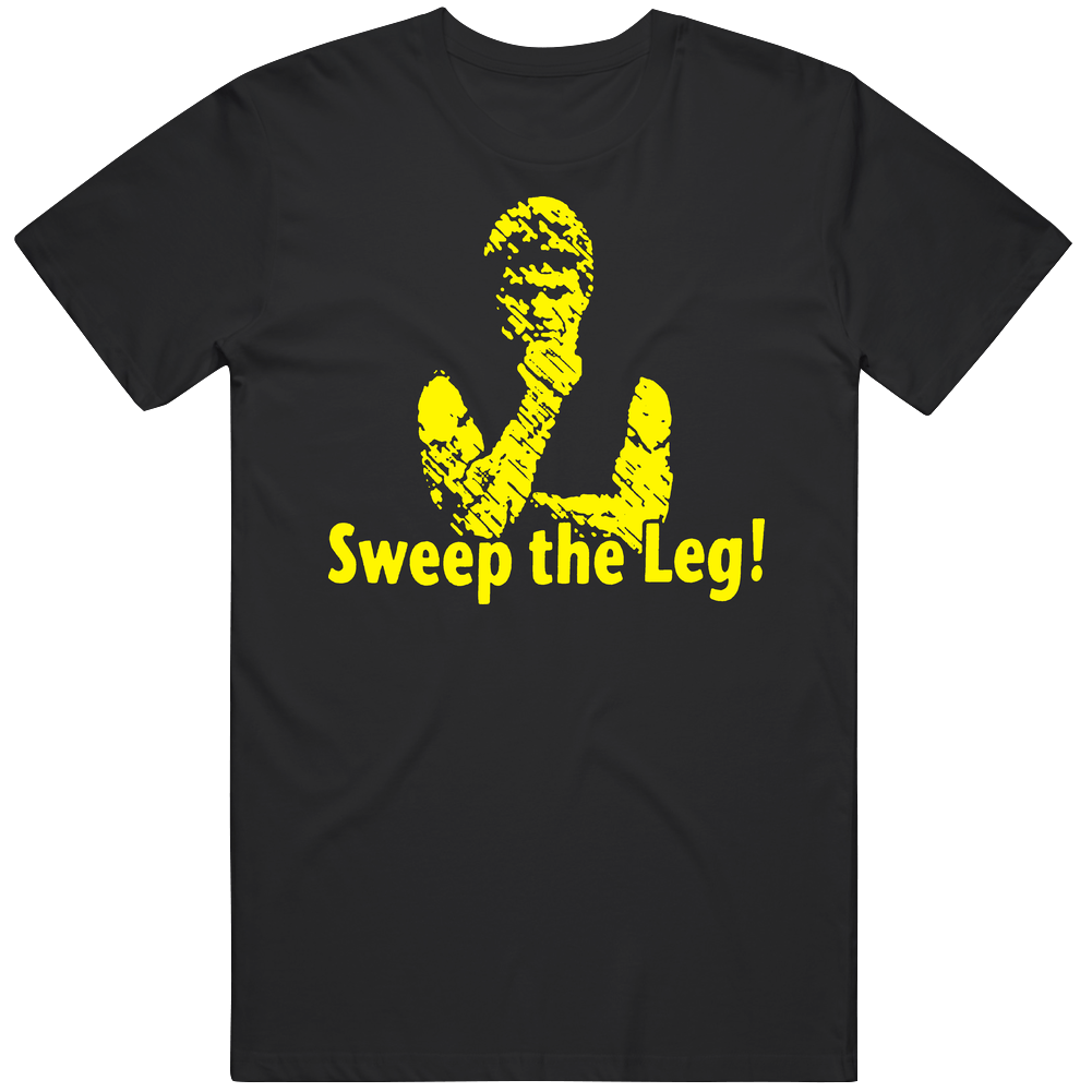 Karate Kid Retro Sweep The Leg Unisex Black T Shirt Karate Kid Retro Sweep The Leg Unisex Black T Shirt
