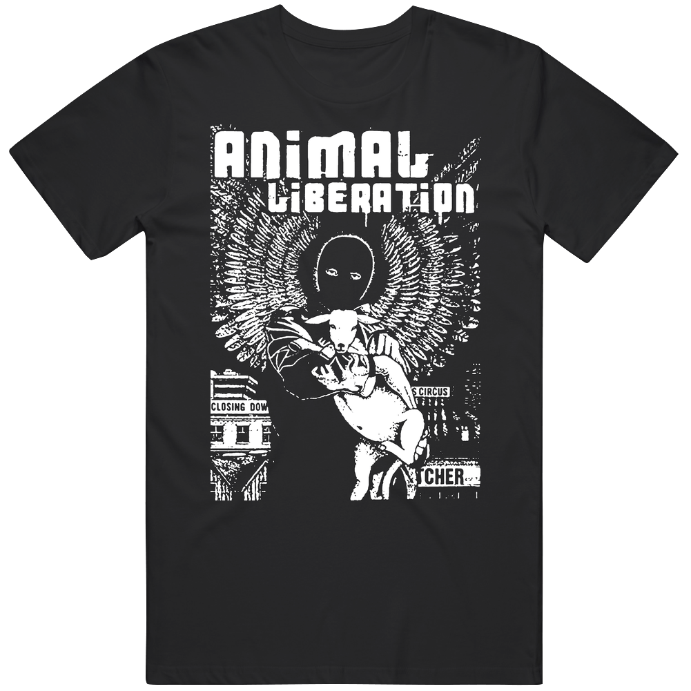 Animal Liberation 1 Unisex Black T Shirt Animal Liberation 1 Unisex Black T Shirt