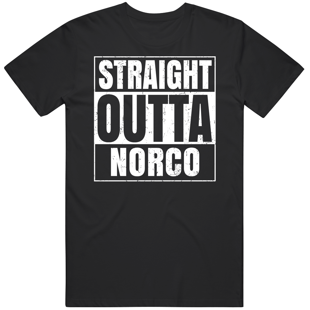 Straight Outta Norco High School Funny Graduation Parody Unisex Black T Shirt Straight Outta Norco High School Funny Graduation Parody Unisex Black T Shirt