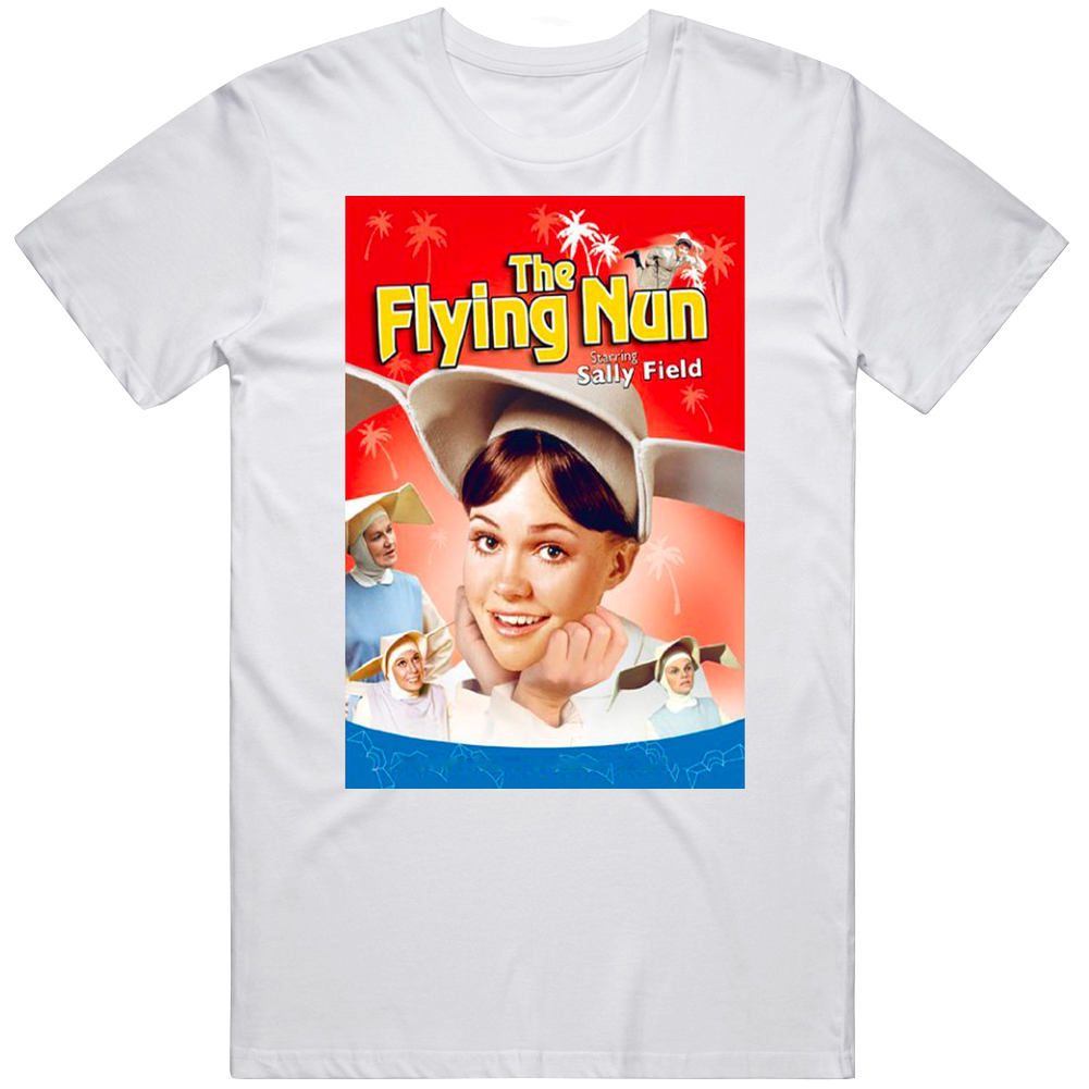 Sally Field The Flying Nun Retro Movie Unisex White T Shirt