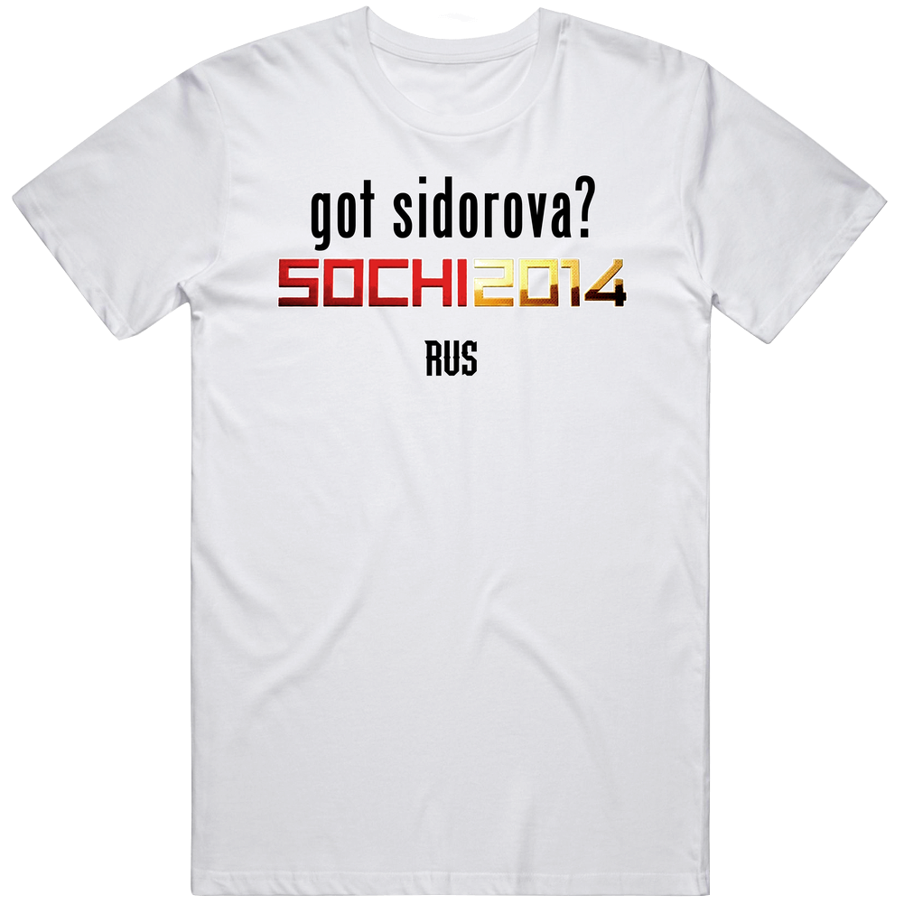 Anna Sidorova Rus Sochi Sochi Olympic Curling Unisex White T Shirt