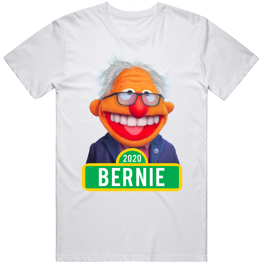 Bernie Sanders 2020 Sesame Street Parody Unisex White T Shirt