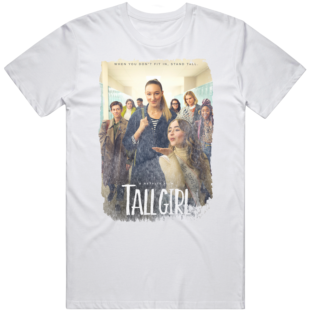 Tall Girl Romantic Movie Unisex White T Shirt Tall Girl Romantic Movie Unisex White T Shirt