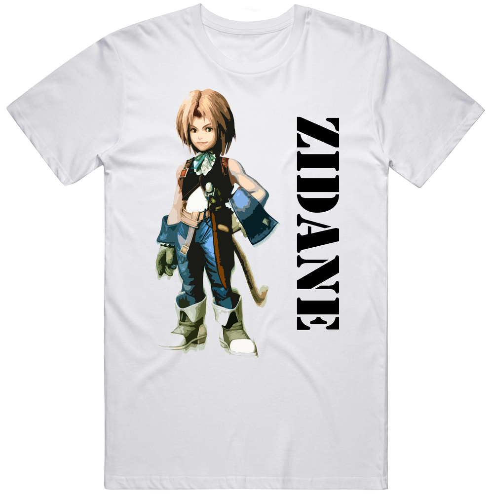 Zidane Final Fantasy 9 Hero Unisex White T Shirt