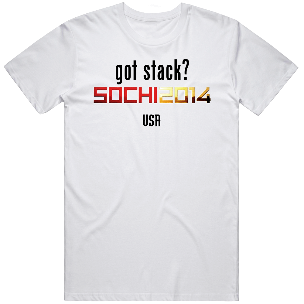 Kelli Stack Usa Sochi Hockey Unisex White T Shirt