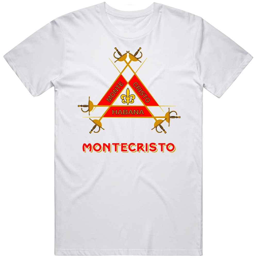 Monte Cristo Cuban Cigar Logo Classic Unisex White T Shirt Monte Cristo Cuban Cigar Logo Classic Unisex White T Shirt