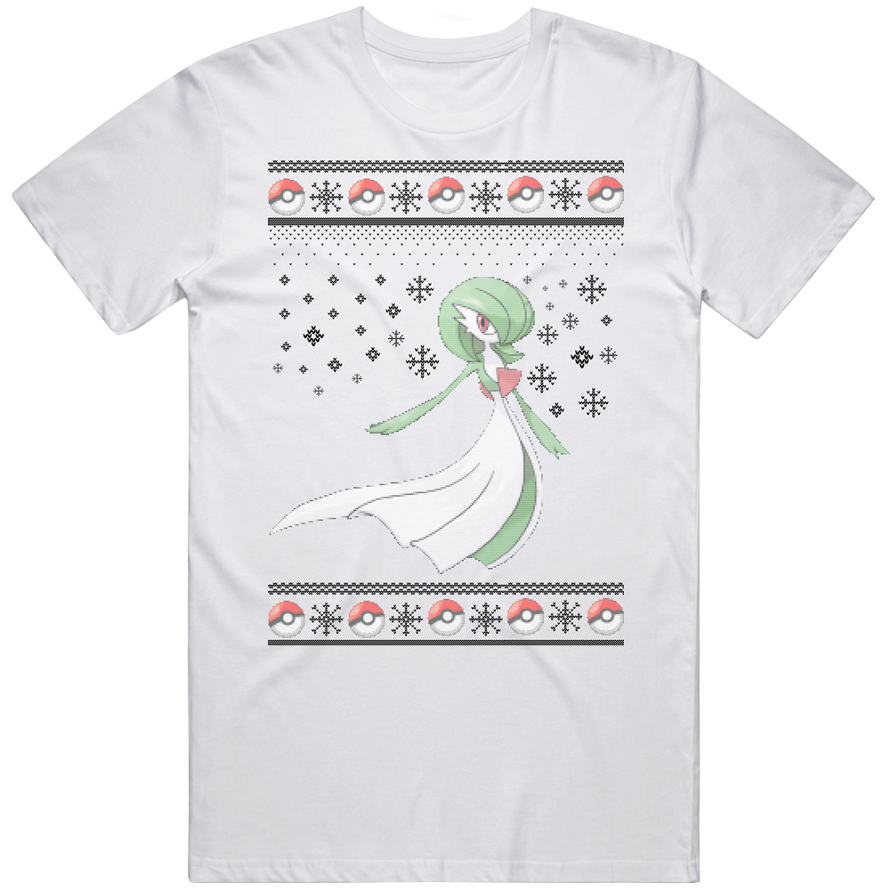 Gardevoir Pokemon Ugly Christmas Sweater Unisex White T Shirt Gardevoir Pokemon Ugly Christmas Sweater Unisex White T Shirt