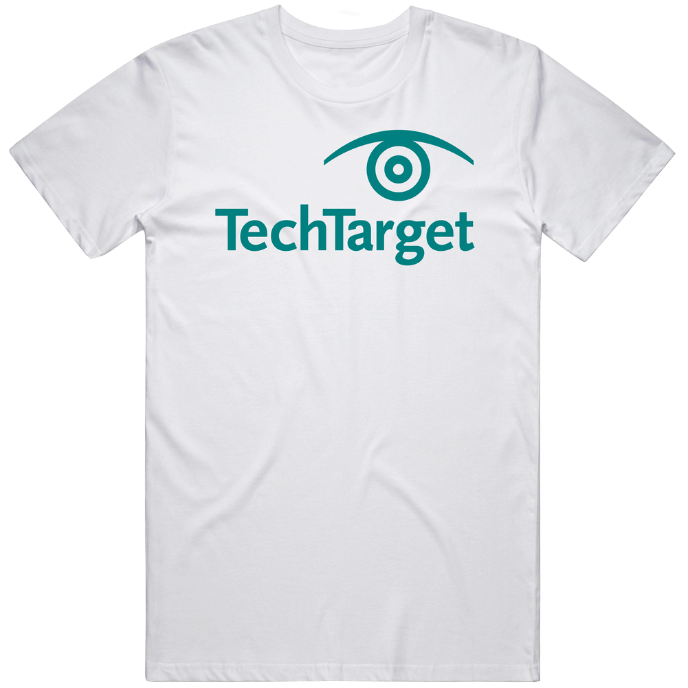 Techtarget Inc Nasdaq Company Logo Employee Fan Unisex White T Shirt Techtarget Inc Nasdaq Company Logo Employee Fan Unisex White T Shirt