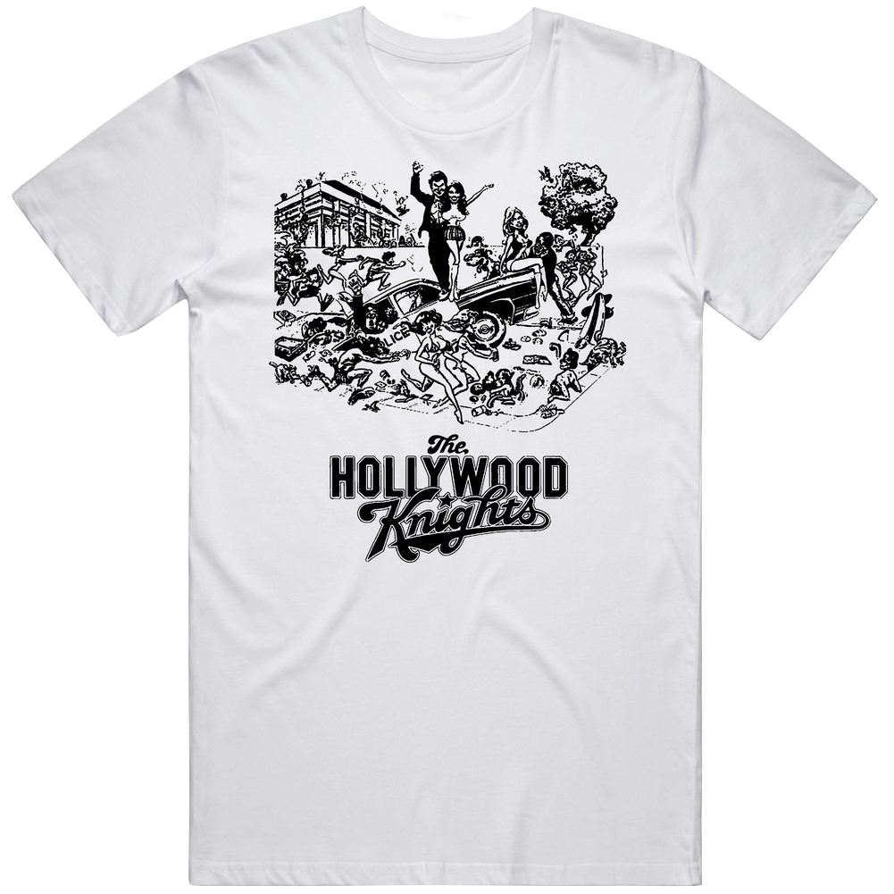 Hollywood Knights Movie Unisex White T Shirt Hollywood Knights Movie Unisex White T Shirt