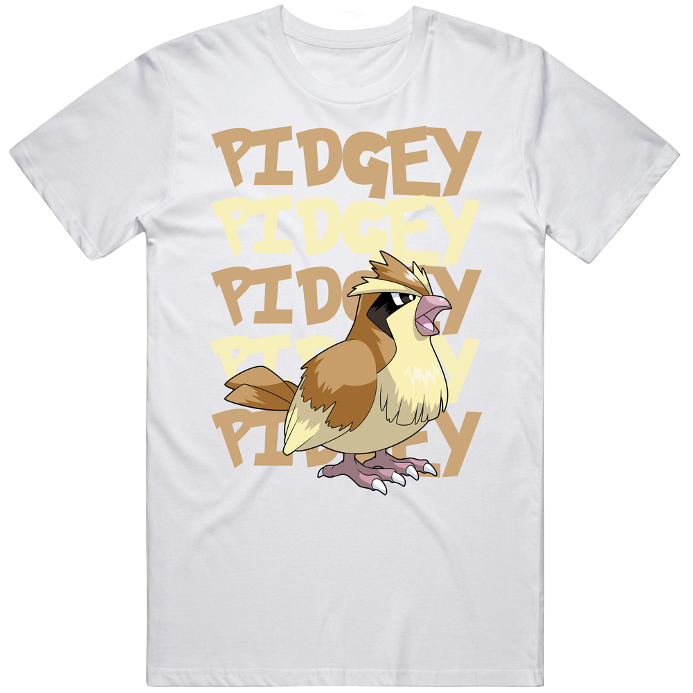 Pidgey Pokemon Character Fan Unisex White T Shirt Pidgey Pokemon Character Fan Unisex White T Shirt