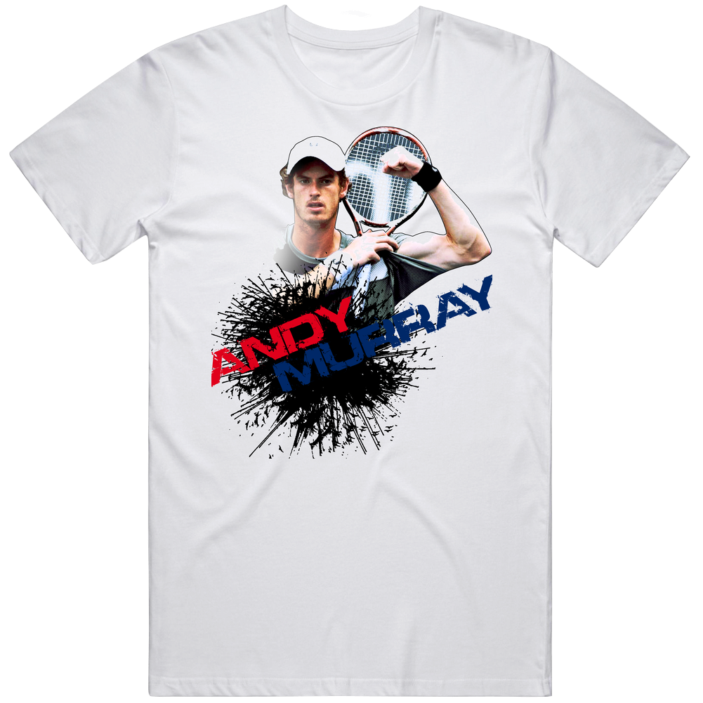 Andy Murray Britain Tennis Unisex White T Shirt