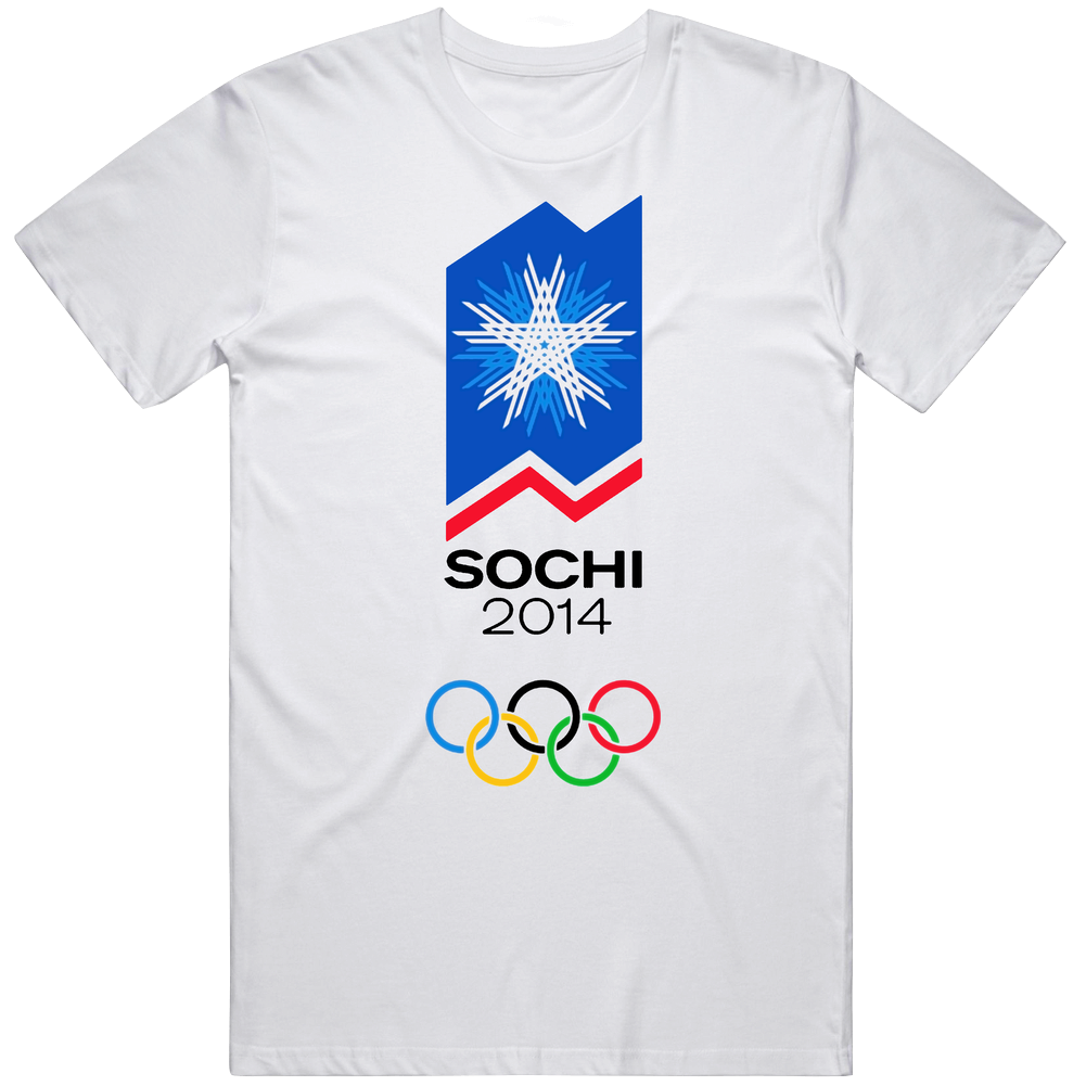Russia Winter Olympics Sochi 2014 Unisex White T Shirt Russia Winter Olympics Sochi 2014 Unisex White T Shirt