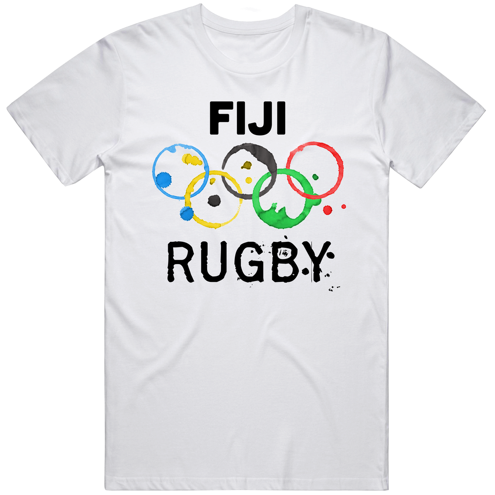 Fiji Rugby Rio 2016 Summer Olympics Unisex White T Shirt Fiji Rugby Rio 2016 Summer Olympics Unisex White T Shirt