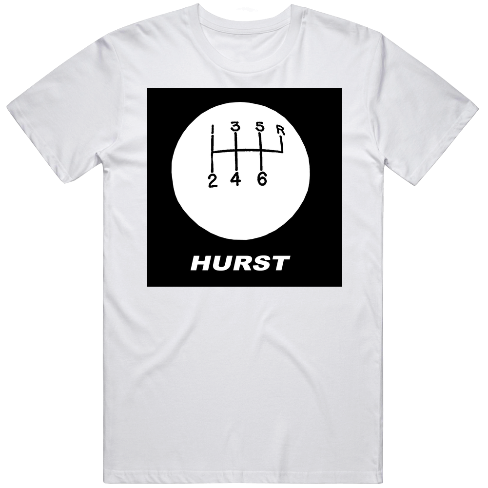 Hurst Shifter muscle car JOE Unisex White T Shirt Hurst Shifter muscle car JOE Unisex White T Shirt