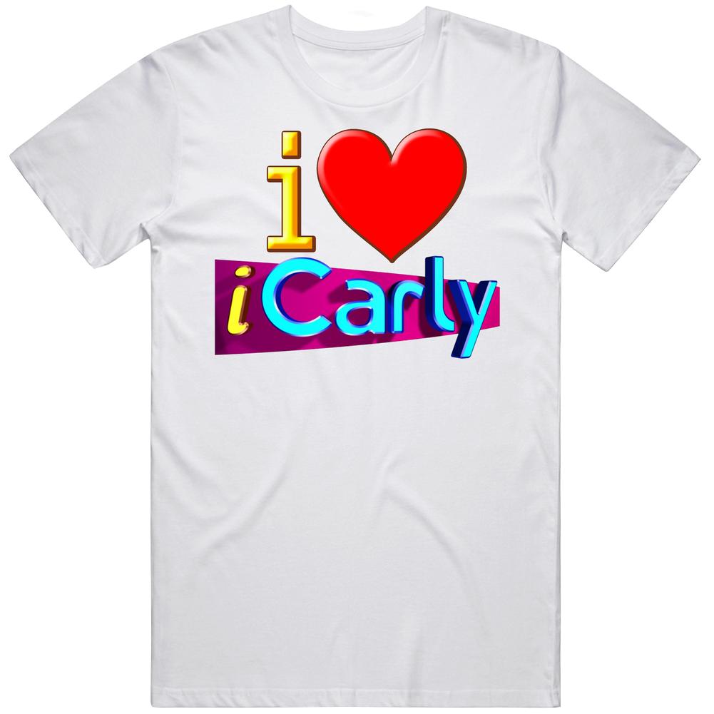 I Love Heart Icarly Tv Show Unisex White T Shirt I Love Heart Icarly Tv Show Unisex White T Shirt