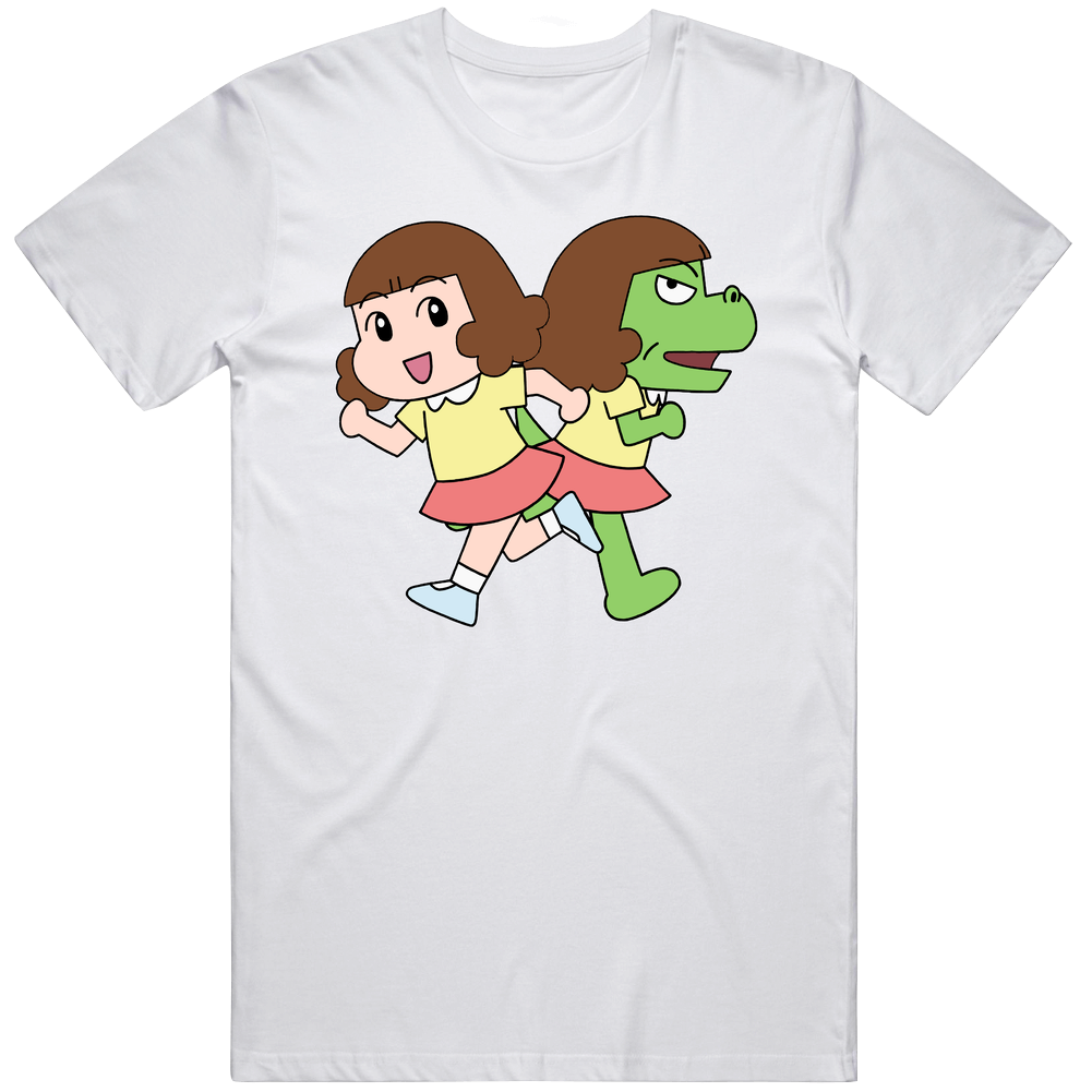 Dino Girl Gauko Television Show Fan Unisex White T Shirt Dino Girl Gauko Television Show Fan Unisex White T Shirt