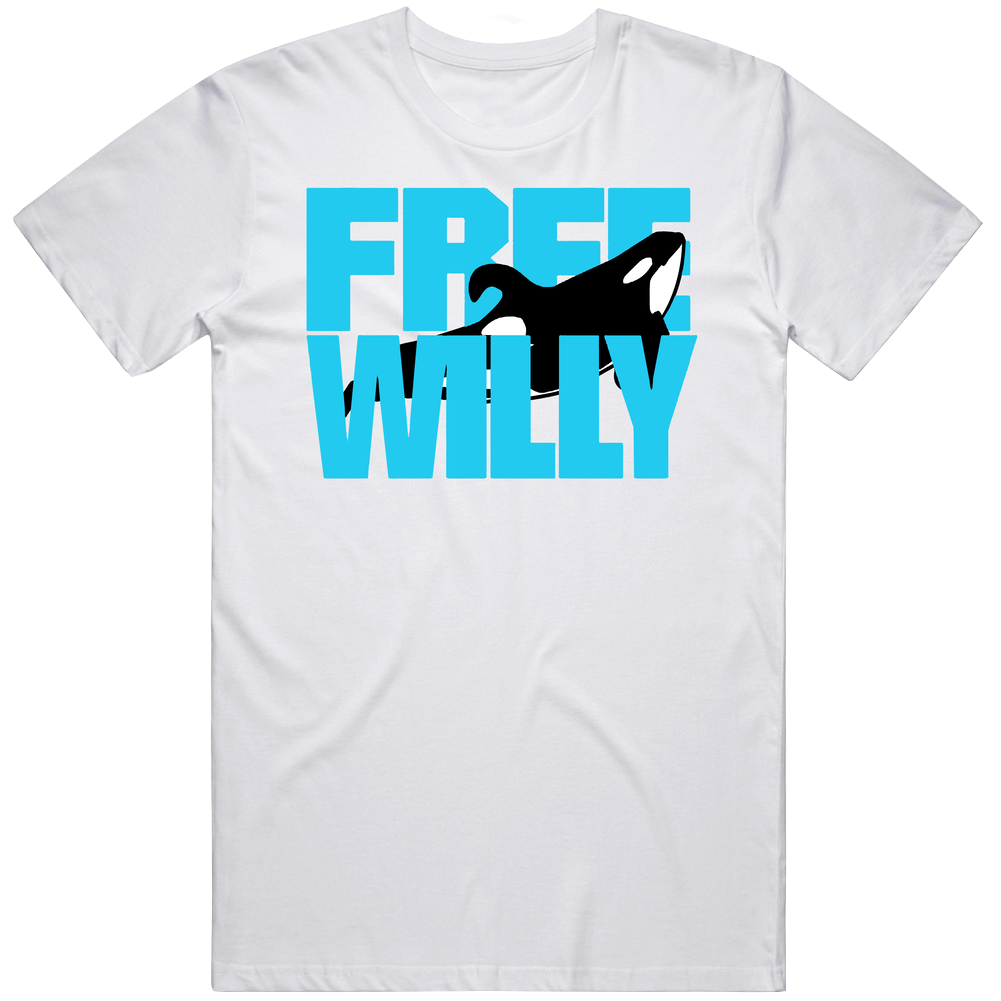Free Willy Retro 90s Vintage Design Popular Unisex White T Shirt