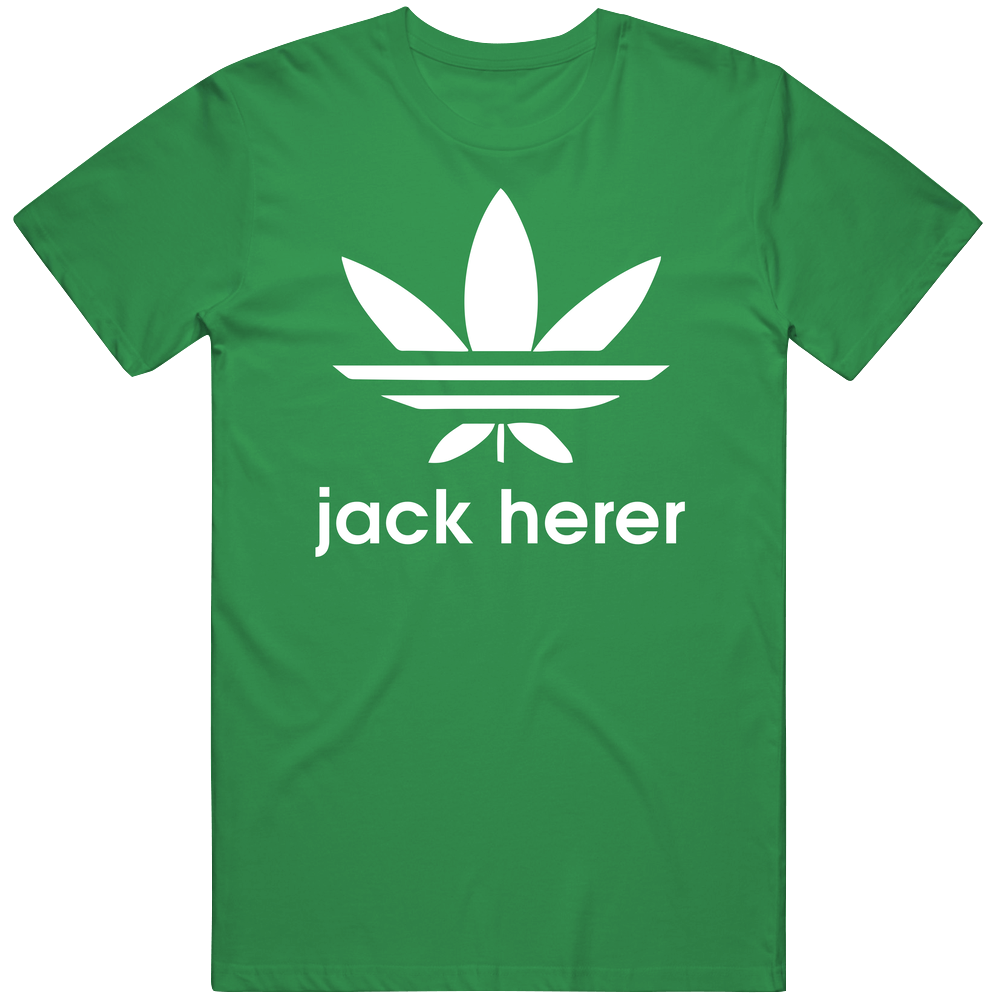 Jack Herer Sports Logo Parody Weed Strain Pot Cannabis Marijuana Stoner Vintage T Shirt