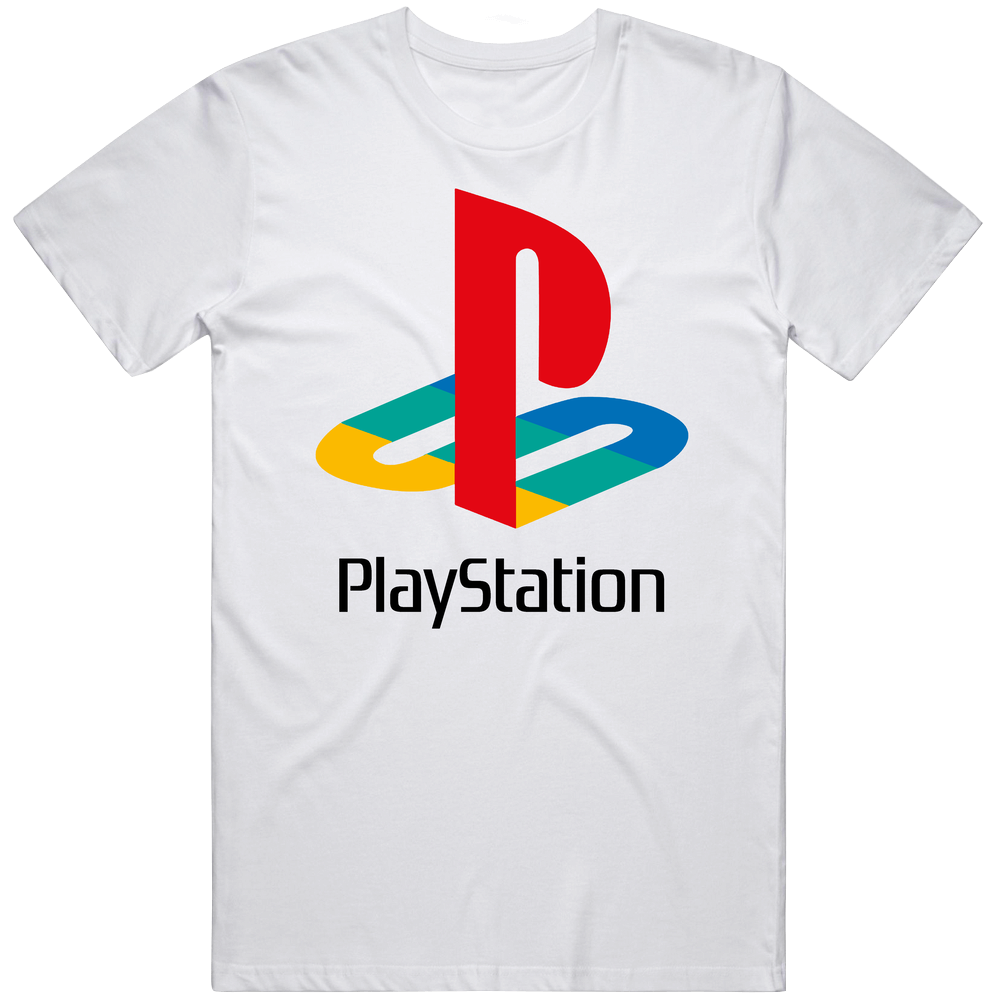 Playstation Throwback Logo Retro Gamers Vintage T Shirt