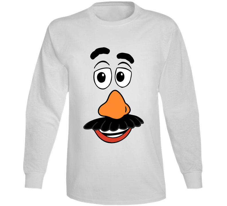 Mr Potato Head Face Couples Halloween Costume Vintage Long Sleeve T Shirt