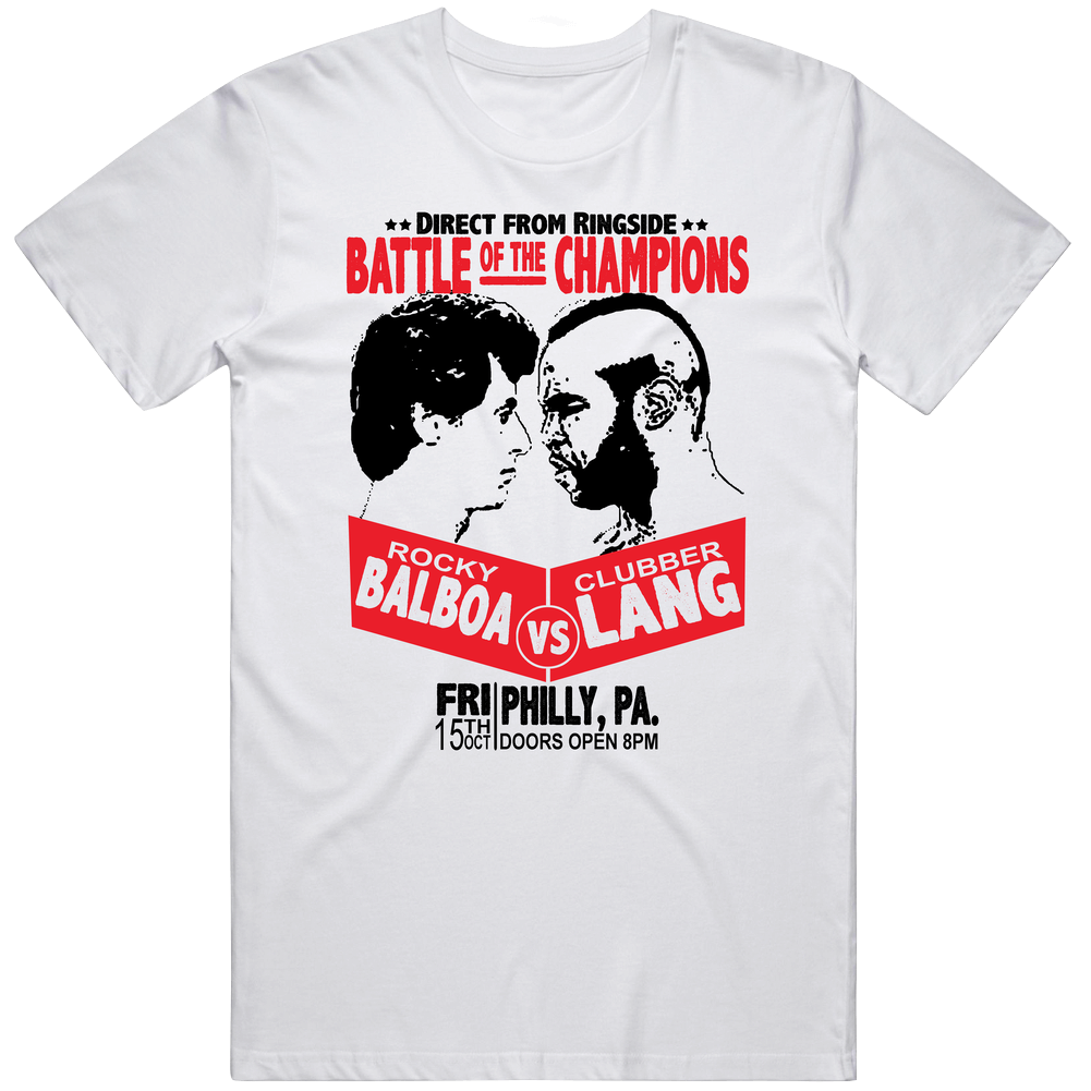 Rocky Vs Clubber Rock Iii Movie Fan Vintage T Shirt