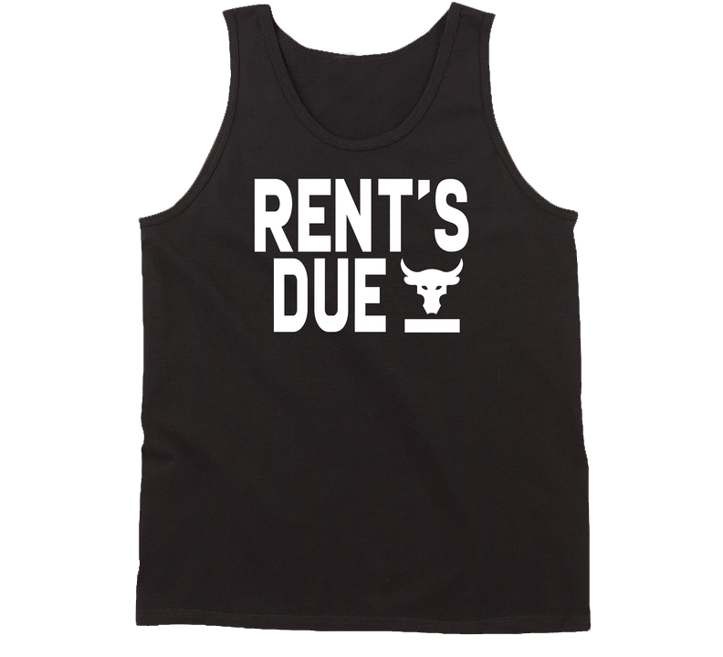 Rent's Due Training Workout Gym The Rock Fan Vintage Tanktop