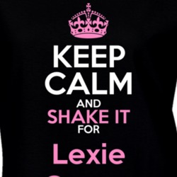 Lexie Carver Keep Calm Shake It Actor Soap Opera T Shirt 24201449