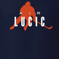 Air Milan Lucic Edmonton Hockey T Shirt 26144148