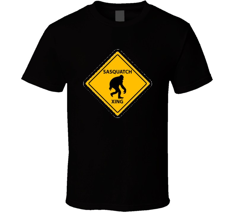 Sasquatch Bigfoot Crossing Funny T shirt Sasquatch Bigfoot Crossing Funny T shirt