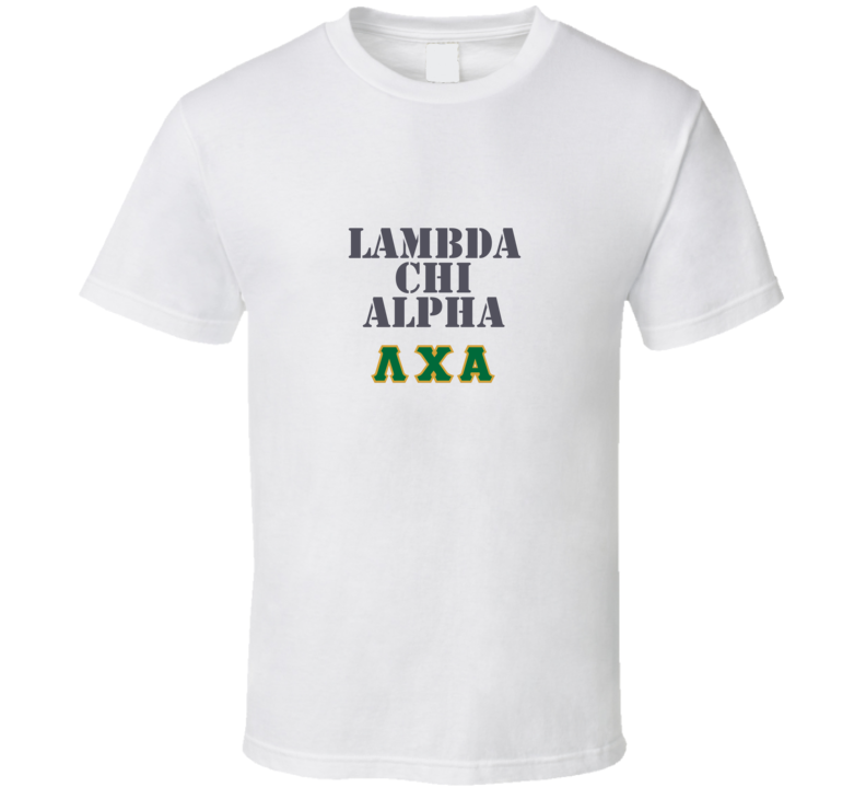 Lambda Chi Alpha Fraternity Brotherhood LCA Logo Lifetime Fan T Shirt