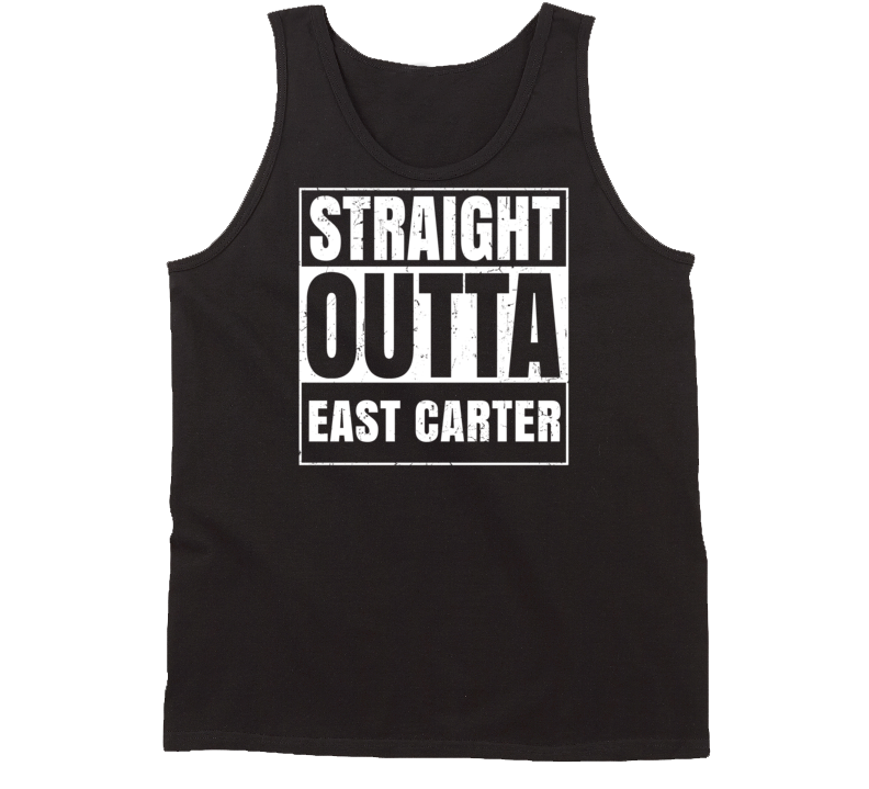 Straight Outta East Carter High School Funny Compton Parody Tanktop Straight Outta East Carter High School Funny Compton Parody Tanktop