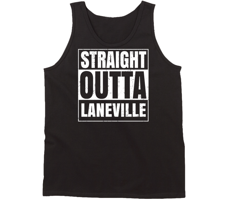 Straight Outta Laneville High School Funny Compton Parody Tanktop
