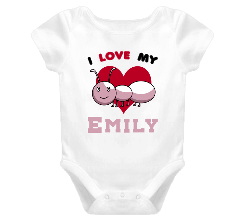 I Love My Aunt Emily Cute Funny Baby One Piece Bodysuit Baby One Piece I Love My Aunt Emily Cute Funny Baby One Piece Bodysuit Baby One Piece