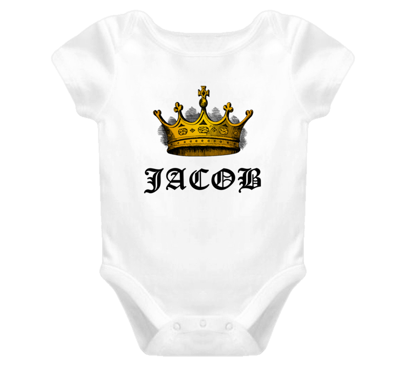 Jacob Made King Royalty Funny Baby One Piece Jacob Made King Royalty Funny Baby One Piece