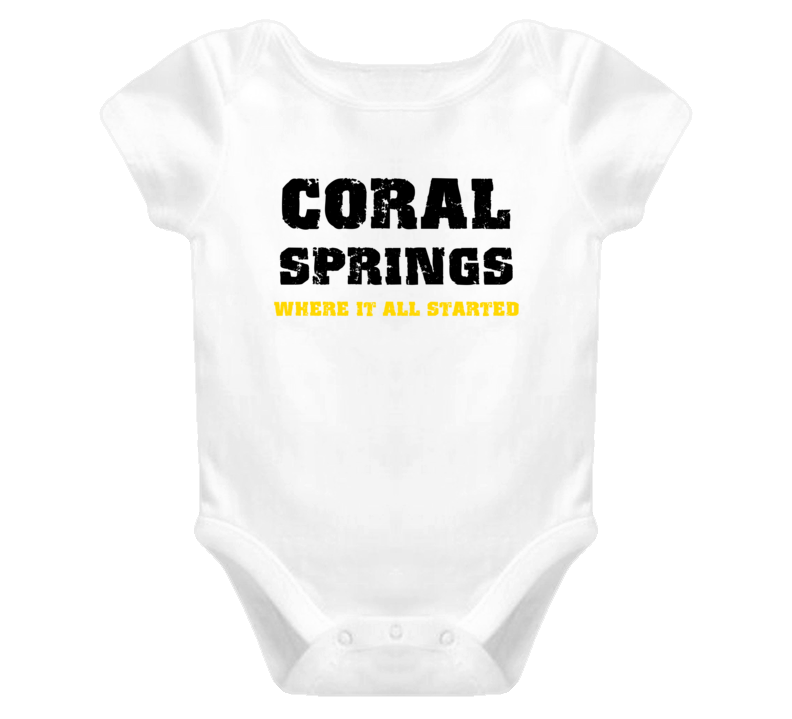 Coral Springs USAWhere it Started Baby One Piece Coral Springs USAWhere it Started Baby One Piece