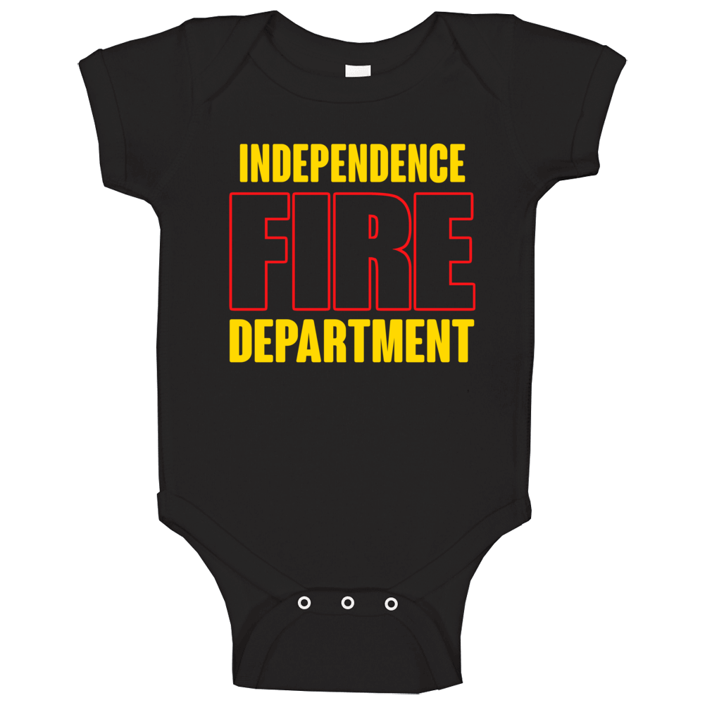 Independence Fire Department Personalized City Baby One Piece Independence Fire Department Personalized City Baby One Piece