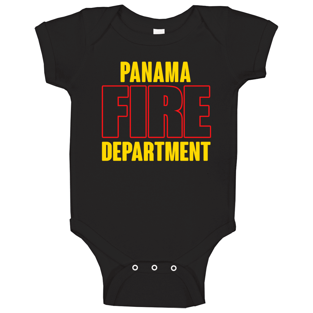 Panama Fire Department Personalized City Baby One Piece Panama Fire Department Personalized City Baby One Piece