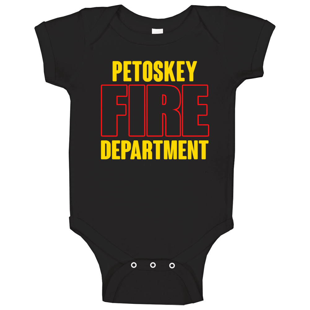 Petoskey Fire Department Personalized City Baby One Piece Petoskey Fire Department Personalized City Baby One Piece