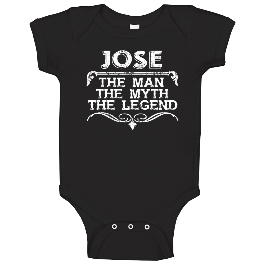 Jose Man Myth Legend Vintage Grunge Style Cool Name Baby One Piece Jose Man Myth Legend Vintage Grunge Style Cool Name Baby One Piece