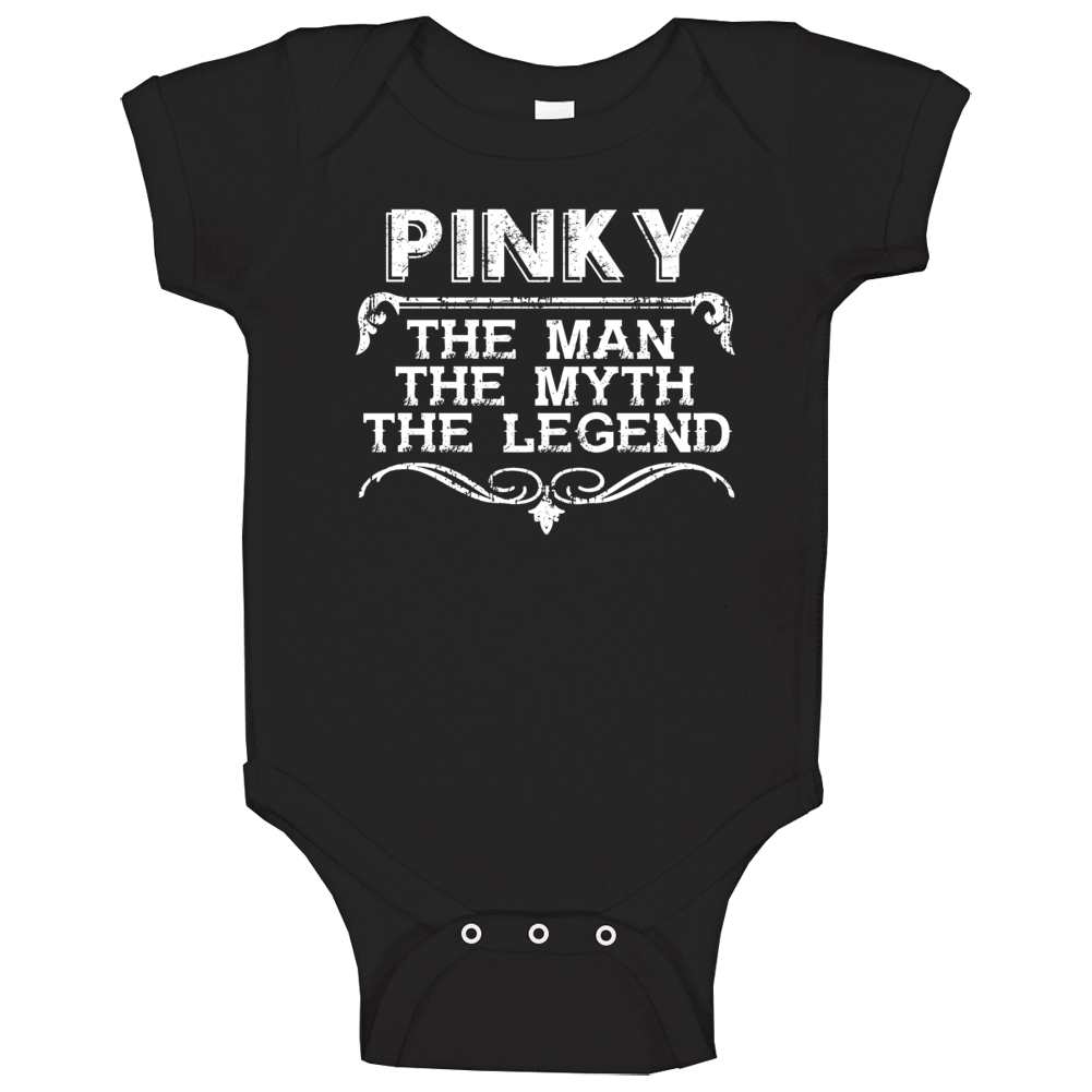 Pinky Man Myth Legend Vintage Grunge Style Cool Name Baby One Piece Pinky Man Myth Legend Vintage Grunge Style Cool Name Baby One Piece